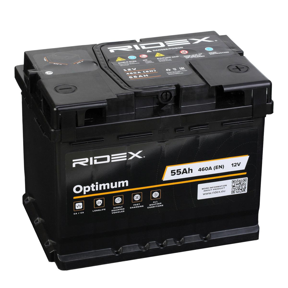 Bateria RIDEX 460A, 55Ah, Bateria chumbo-ácido 1S0104