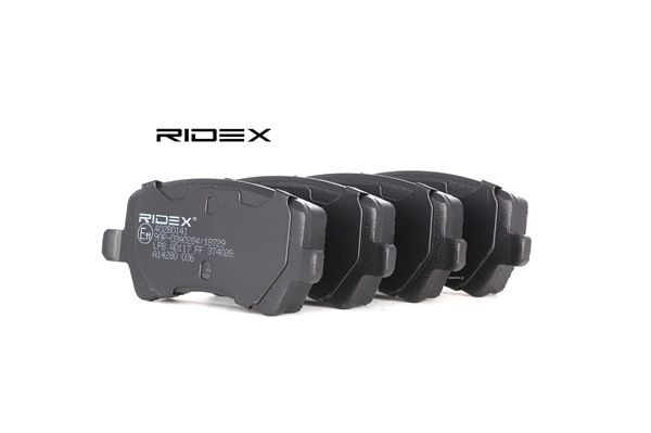 Pastilhas de travão RIDEX Eixo traseiro 402B0141