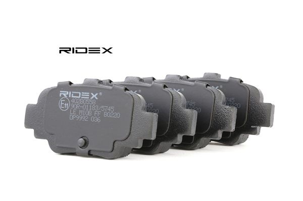 Pastilhas de travão RIDEX Eixo traseiro 402B0558