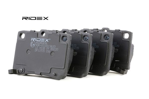 Pastilhas de travão RIDEX Eixo traseiro 402B0656