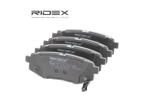 RIDEX Kit de plaquettes de frein, frein à disque