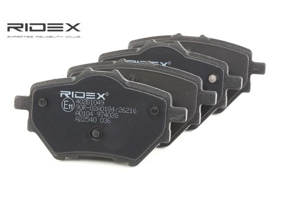 RIDEX Kit de plaquettes de frein, frein à disque