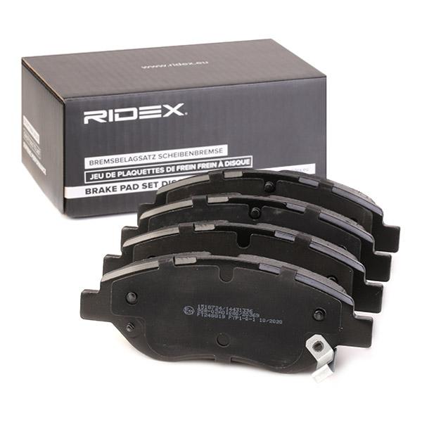 RIDEX Kit de plaquettes de frein, frein à disque