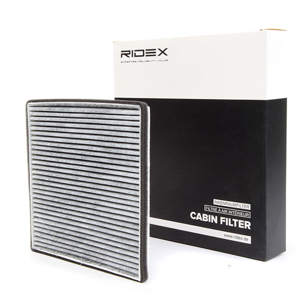 Filtro do habitáculo RIDEX Cartucho filtrante, Filtro de carvão ativado 424I0065