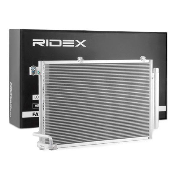 Condensador RIDEX 605 x 351 x 16 mm, com secador 448C0245