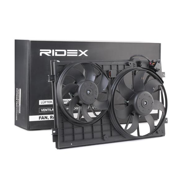 Electroventilator RIDEX 360/295mm, cu unitate de control, cu rama aerisire radiator 508R0027