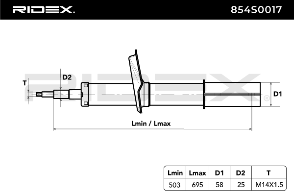 RIDEX Amortisseur