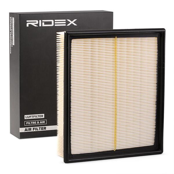 Filtru aer RIDEX dreptunghiular, Insertie filtru 8A0039