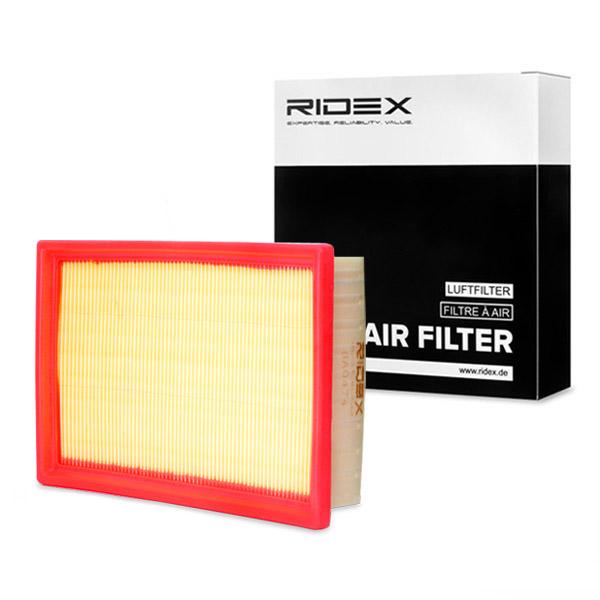 Filtru aer RIDEX dreptunghiular, Filtru aer suplimentar, Insertie filtru 8A0474