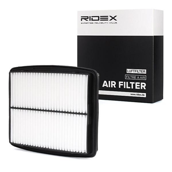 Filtru aer RIDEX dreptunghiular, Filtru aer suplimentar, Insertie filtru 8A0483