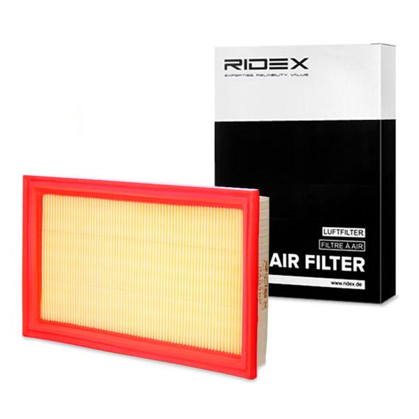 Filtru aer RIDEX dreptunghiular, Filtru aer suplimentar, Insertie filtru 8A0489