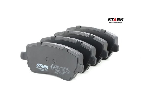 Pastilhas de travão STARK Eixo dianteiro, com parafusos de pinça de travão SKBP-0010061