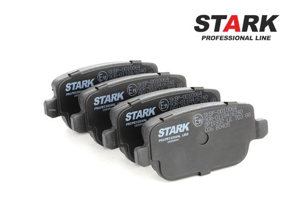 Pastilhas de travão STARK Eixo traseiro, com chapa anti-ruído SKBP-0010064