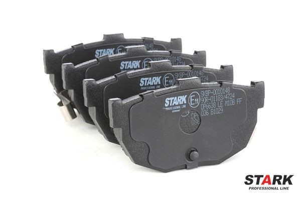 Pastilhas de travão STARK Eixo traseiro, com chapa anti-ruído SKBP-0010148