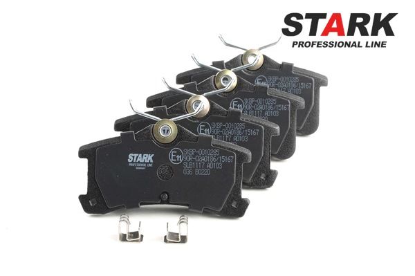 Pastilhas de travão STARK Eixo traseiro, sem acessórios SKBP-0010285