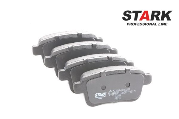 Pastilhas de travão STARK Eixo traseiro, com acessórios, com chapa anti-ruído SKBP-0010359