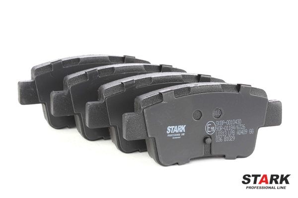 Pastilhas de travão STARK Eixo traseiro, com material de montagem SKBP-0010430