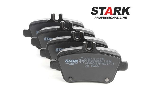 Pastilhas de travão STARK Eixo traseiro, com acessórios, com parafusos de pinça de travão SKBP-0011195