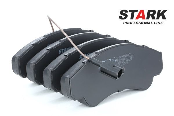 Pastilhas de travão STARK Eixo dianteiro, com acessórios, com parafusos de pinça de travão SKBP-0011267