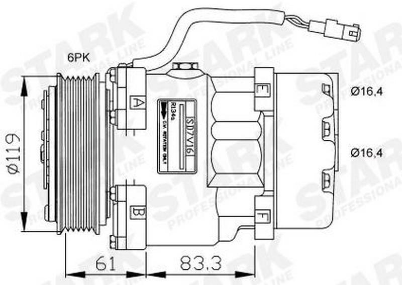 Compresor clima STARK SKKM-0340110