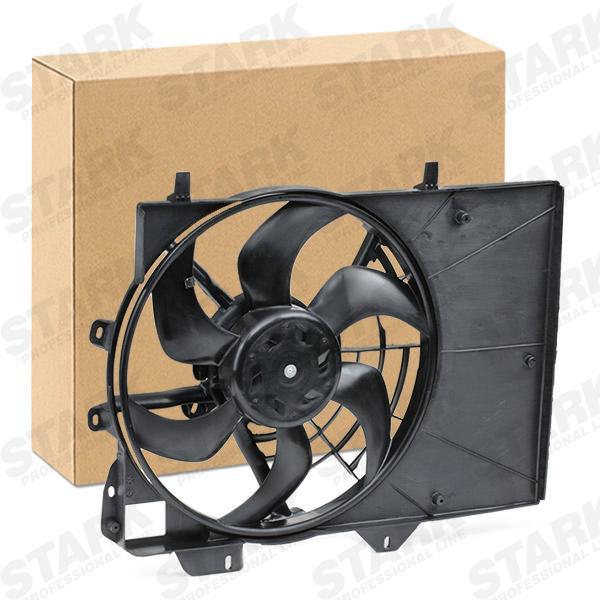 Ventilador, refrigeração do motor STARK 380mm, com motor elétrico, com estrutura do ventilador do radiador (caixilho) SKRF-0300086